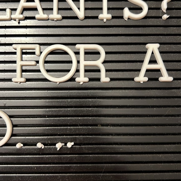 Letter board gray and black with white letters - Picture 4 of 6